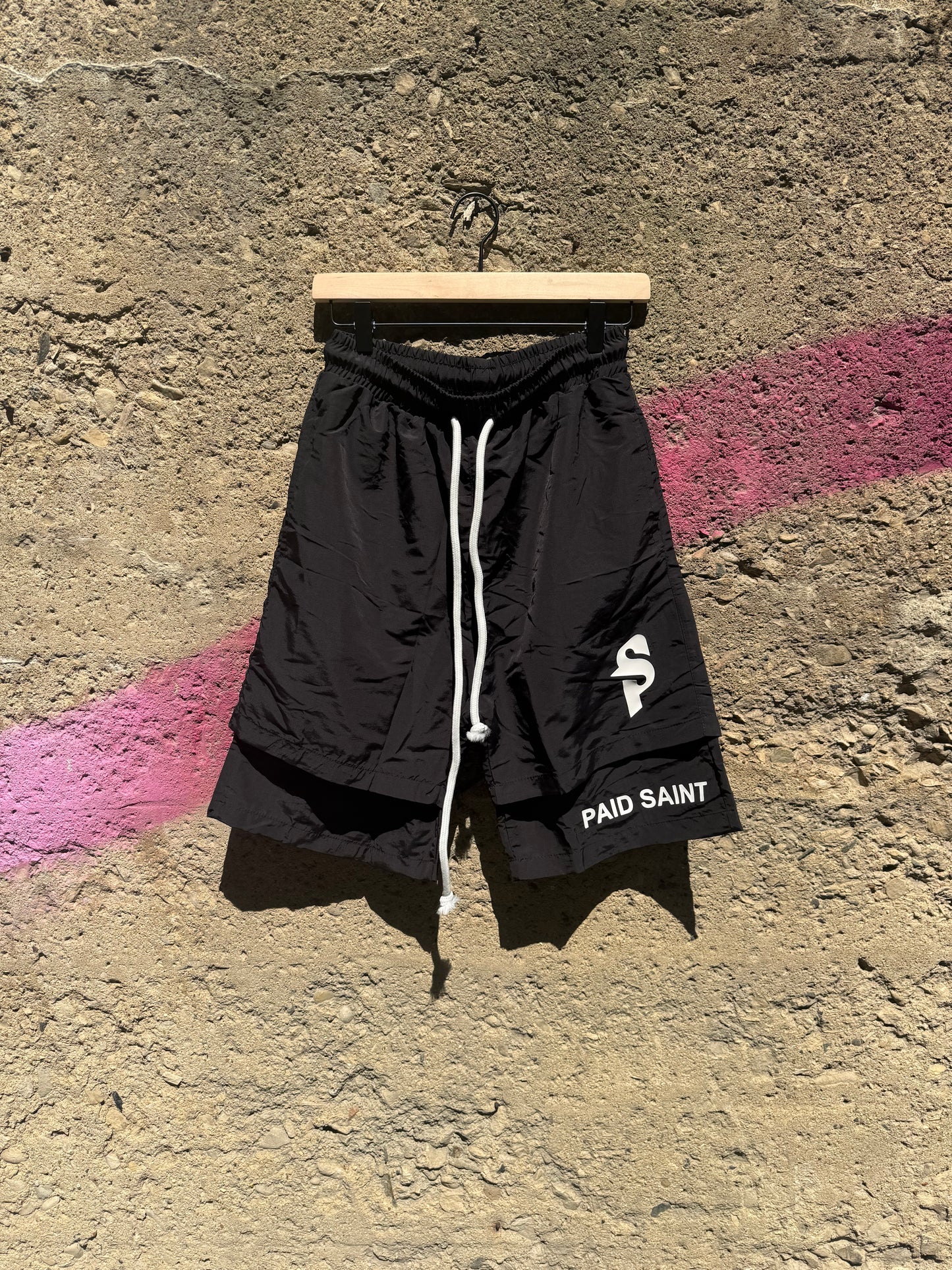 PAID PATCHED SPORTS SHORTS